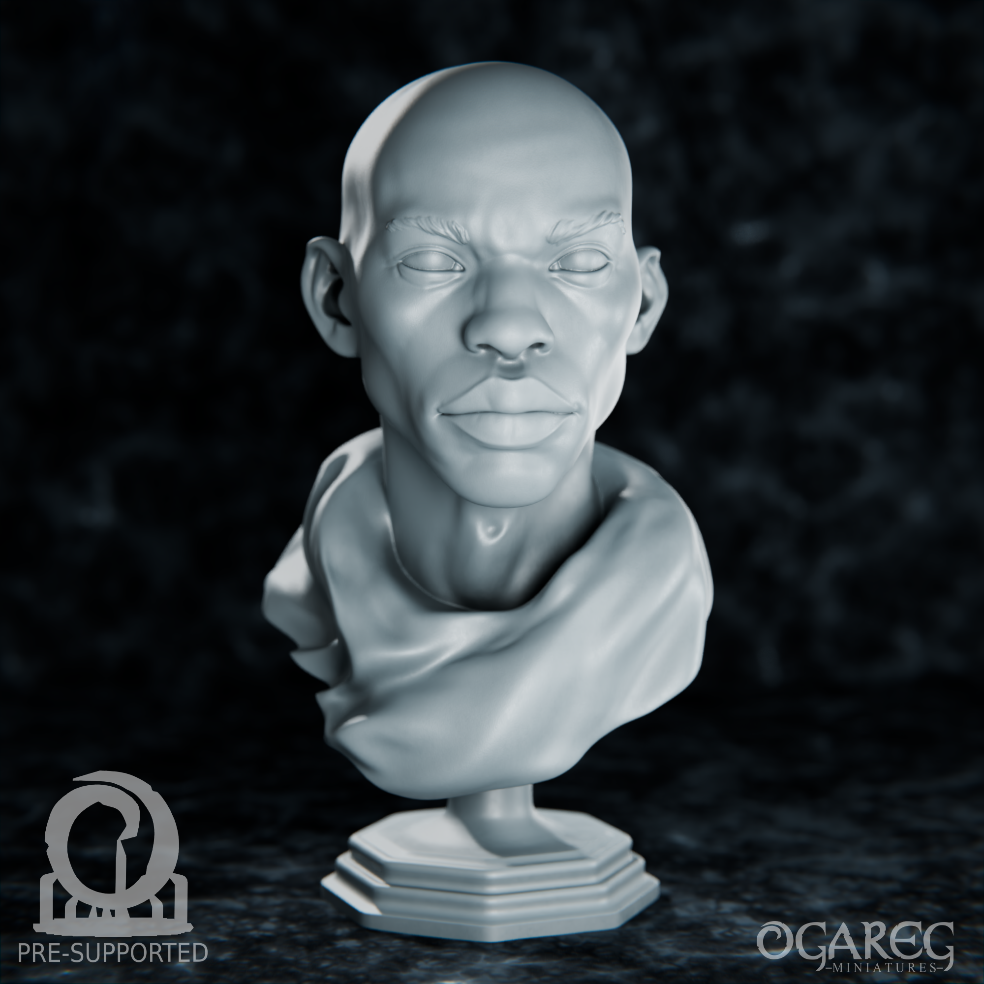 Lazarus Academic Bust, presupported